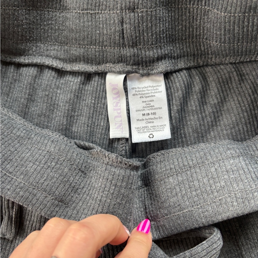 Joyspun Ribbed Drawstring Shorts - Picture 2 of 2